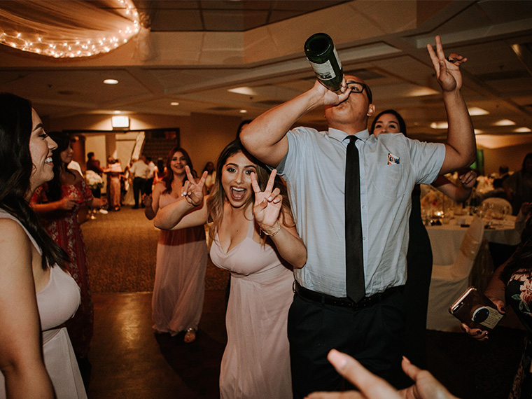 guy drinking from bottle